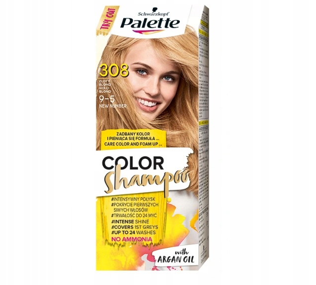 palette złoty blond szampon