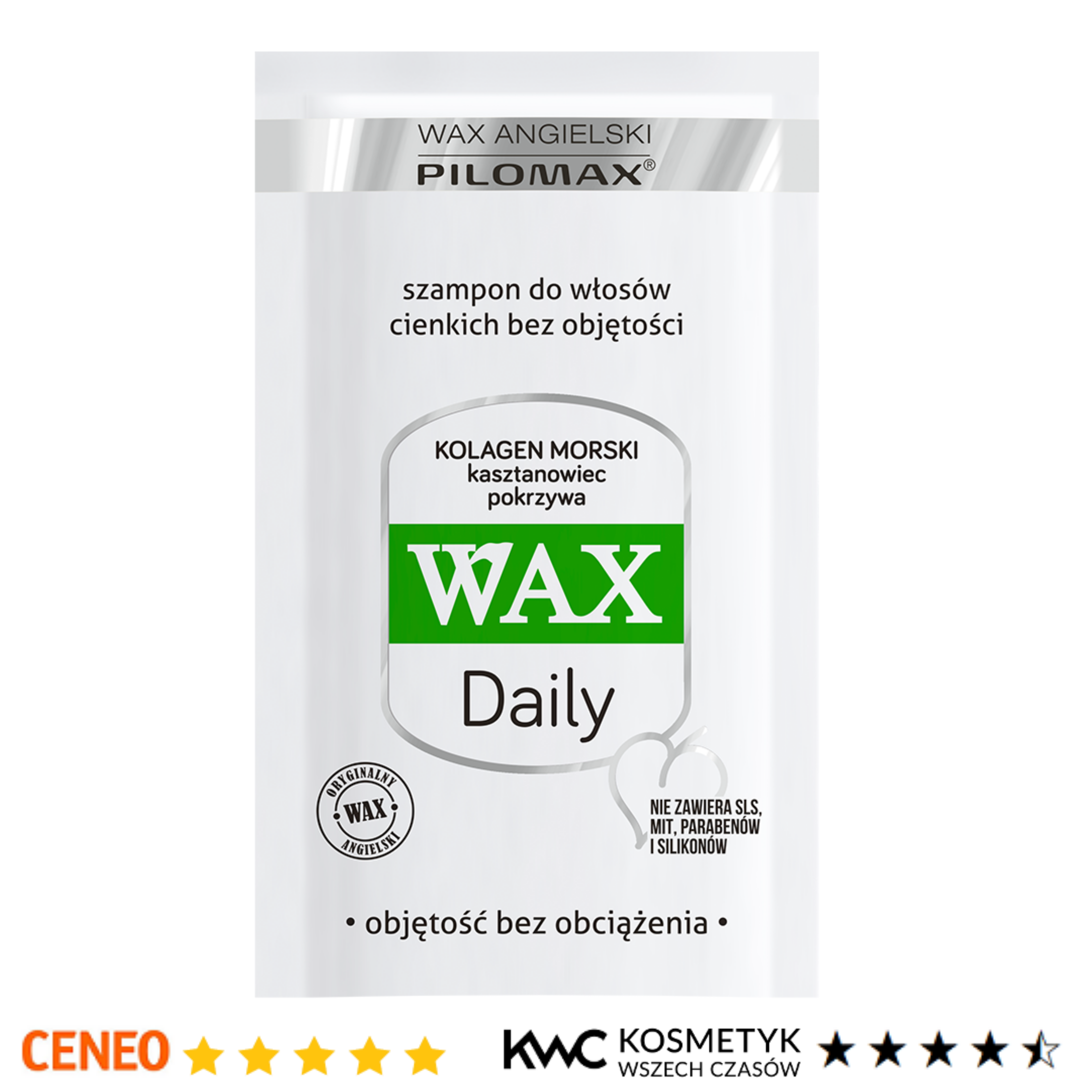 wax daily szampon codzienny do włosy zniszczonych