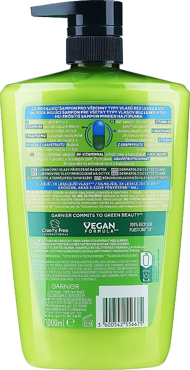 garnier fructis szampon skład