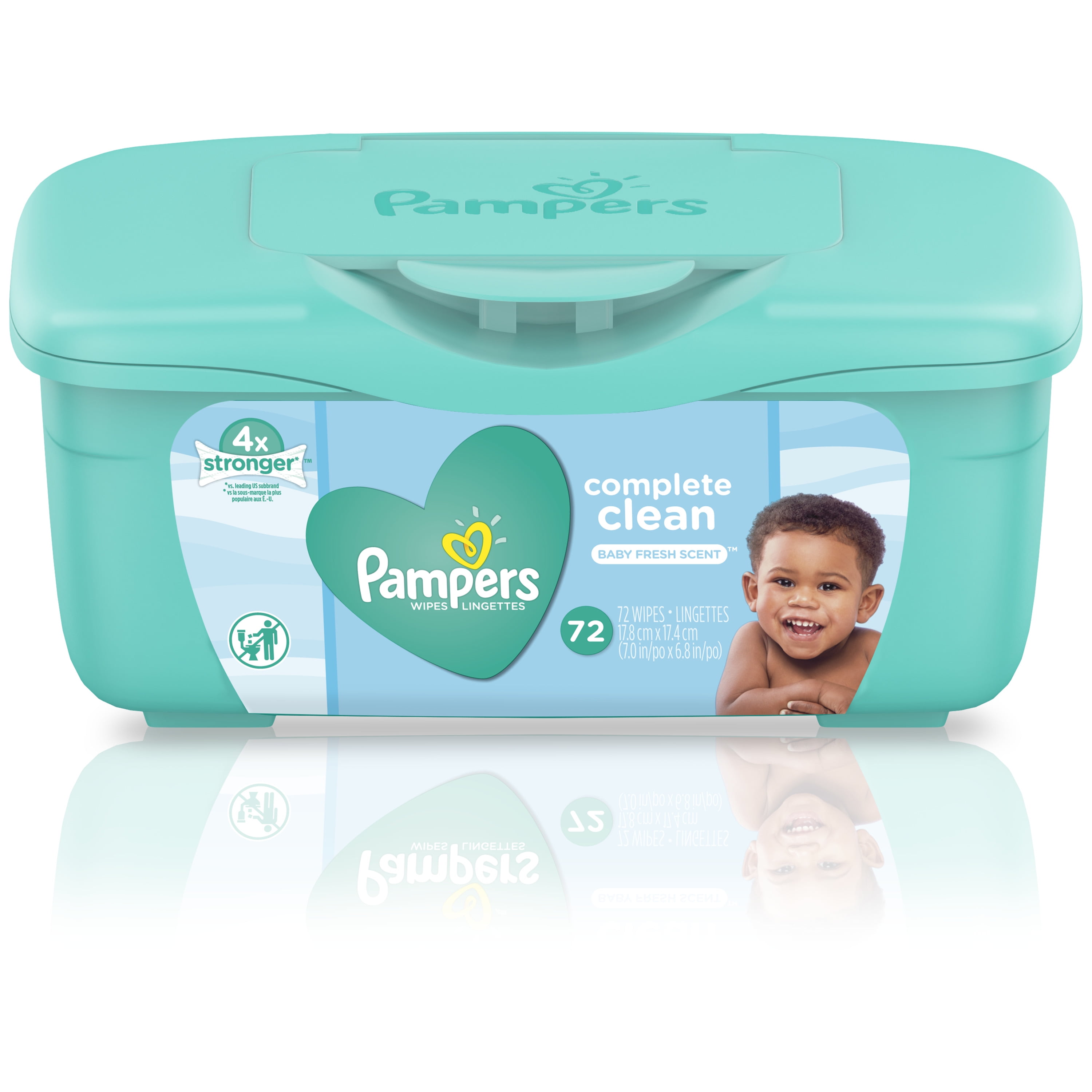 pampers plastic wet wipe box