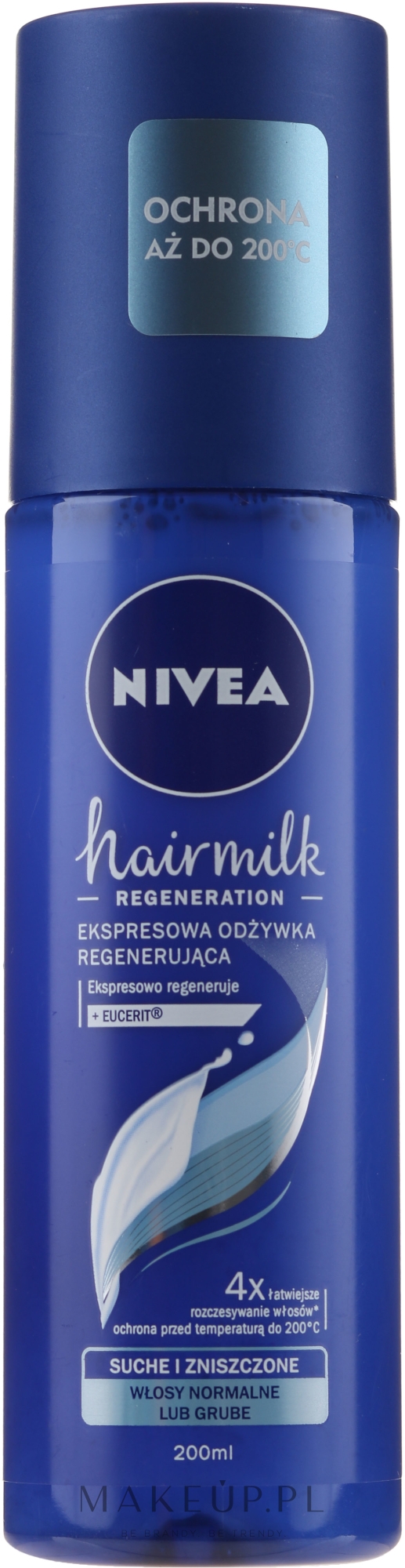 nivea hairmilk odżywka do włosów o strukturze cienkiej