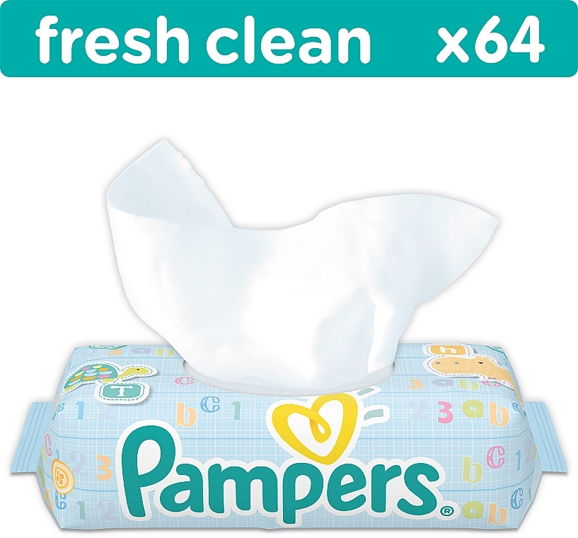 pampers chusteczki natural clean 12x64 szt