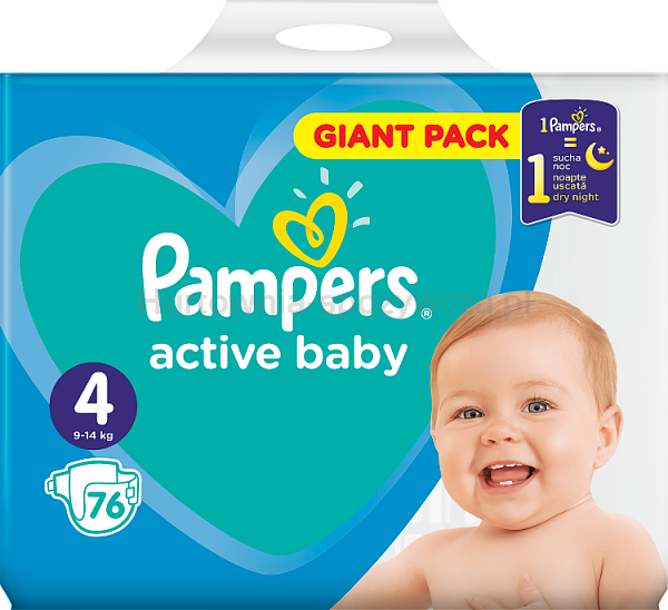 pampers 76 sztuki rozmiar 2