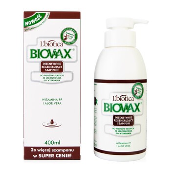 biovax szampon intensywnie regenerujący vit pp i aloe vera