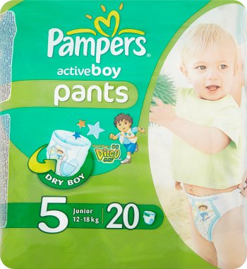 pieluchomajtki pampers 5 active boy