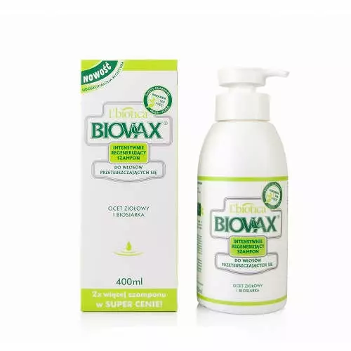 lbiotica biovax szampon do włosów przetłuszczających szampon