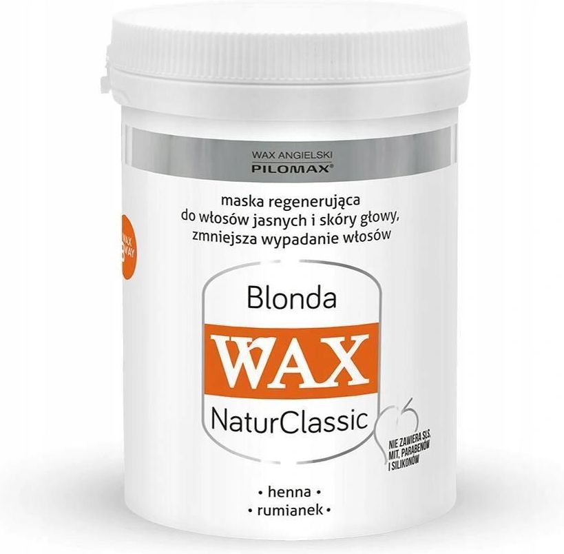 wax angielski pilomax henna maska regenerująca do włosów zniszczonych ciemnych