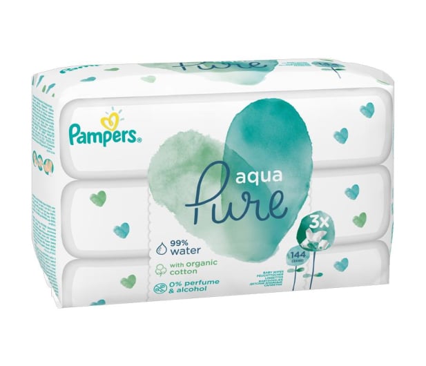 chusteczki pampers aqua pure wadye