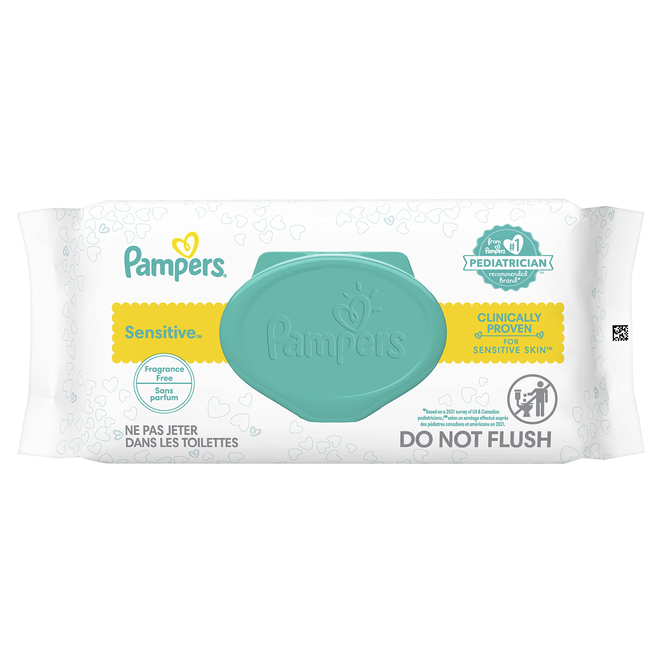 pampers sensitive 56 wipes