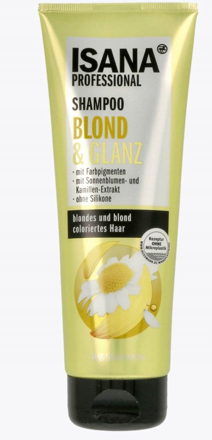 szampon do włosów isana blonde &glanz