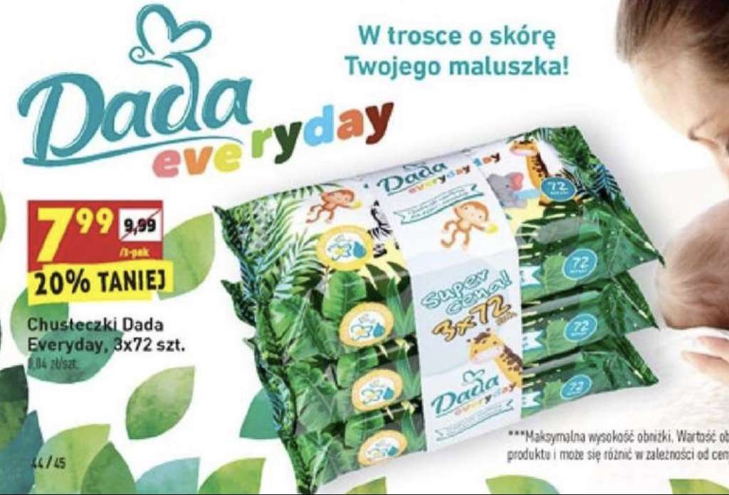 dada chusteczki nawilżane kiedy w biedronce