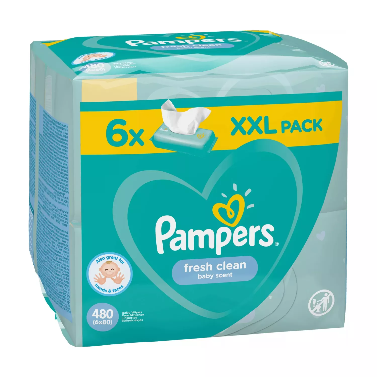 chusteczki pampers 6x80