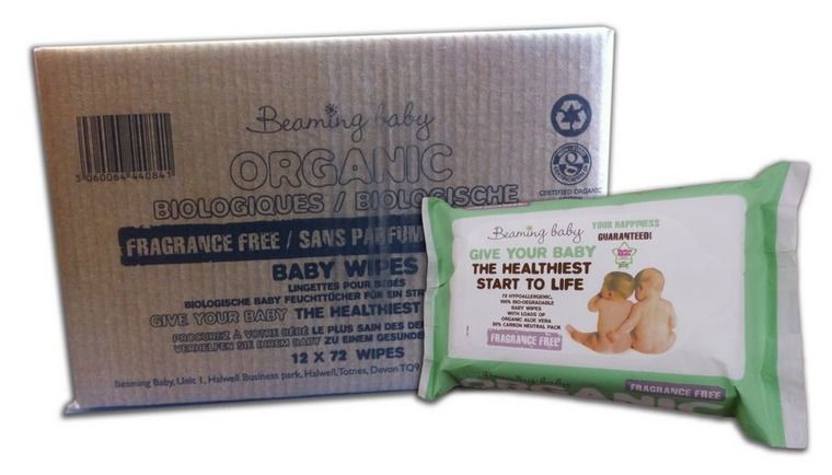 beaming baby organiczne chusteczki nawilżane bezzapachowe