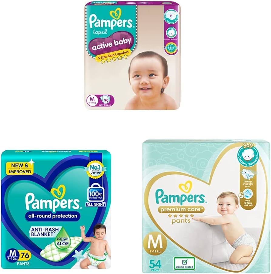 pampers active baby diapers vs premium care