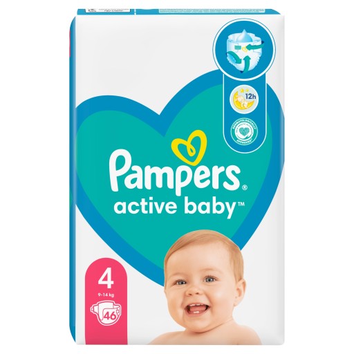 pampers 4 active baby 174 szt