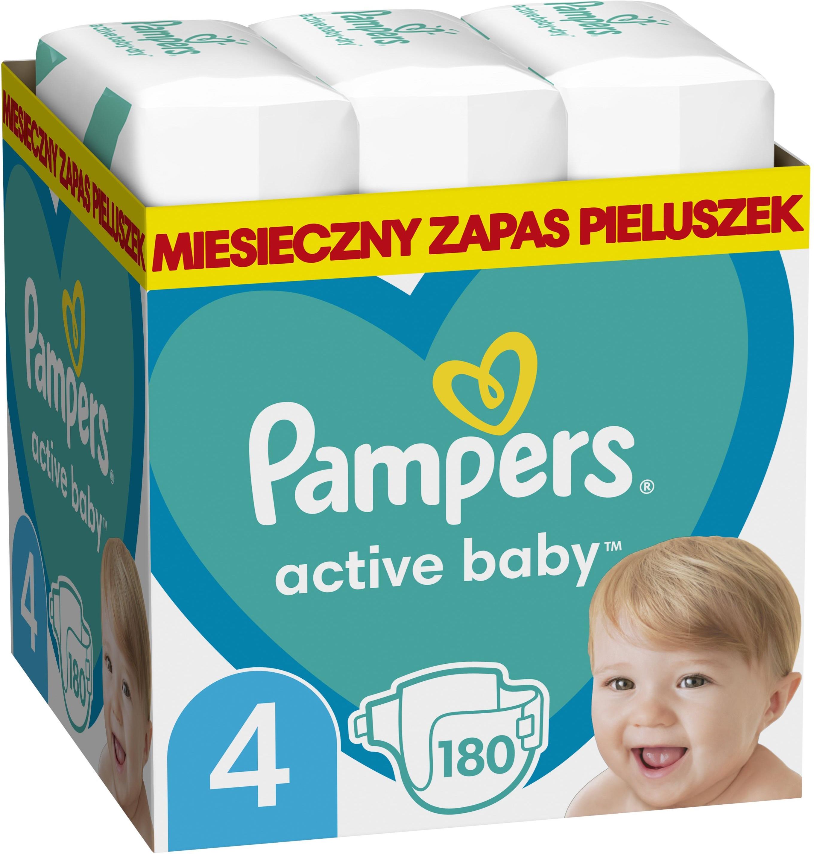 pampers active dry 4 opakowania