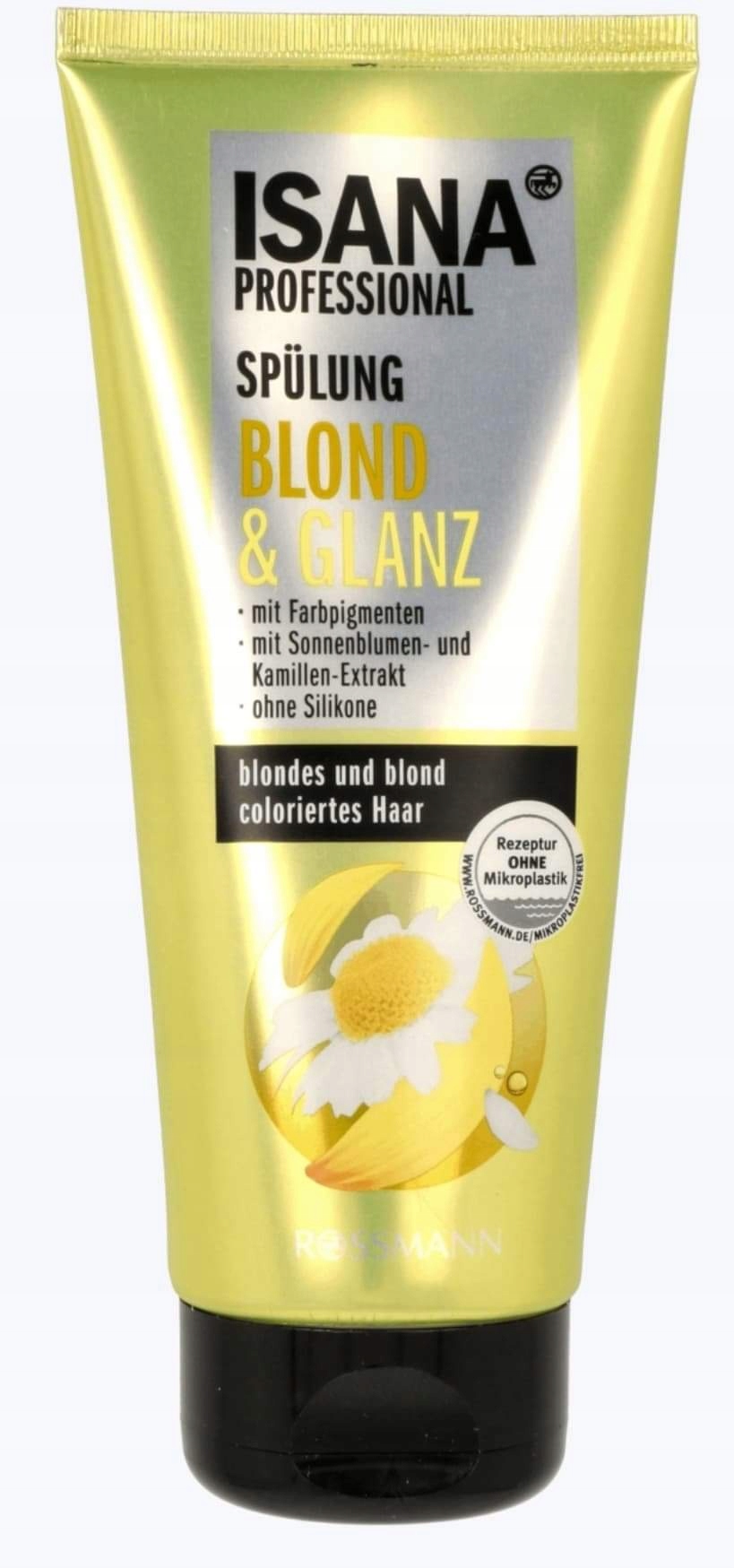 isana professional odżywka do włosów połysk koloru blond