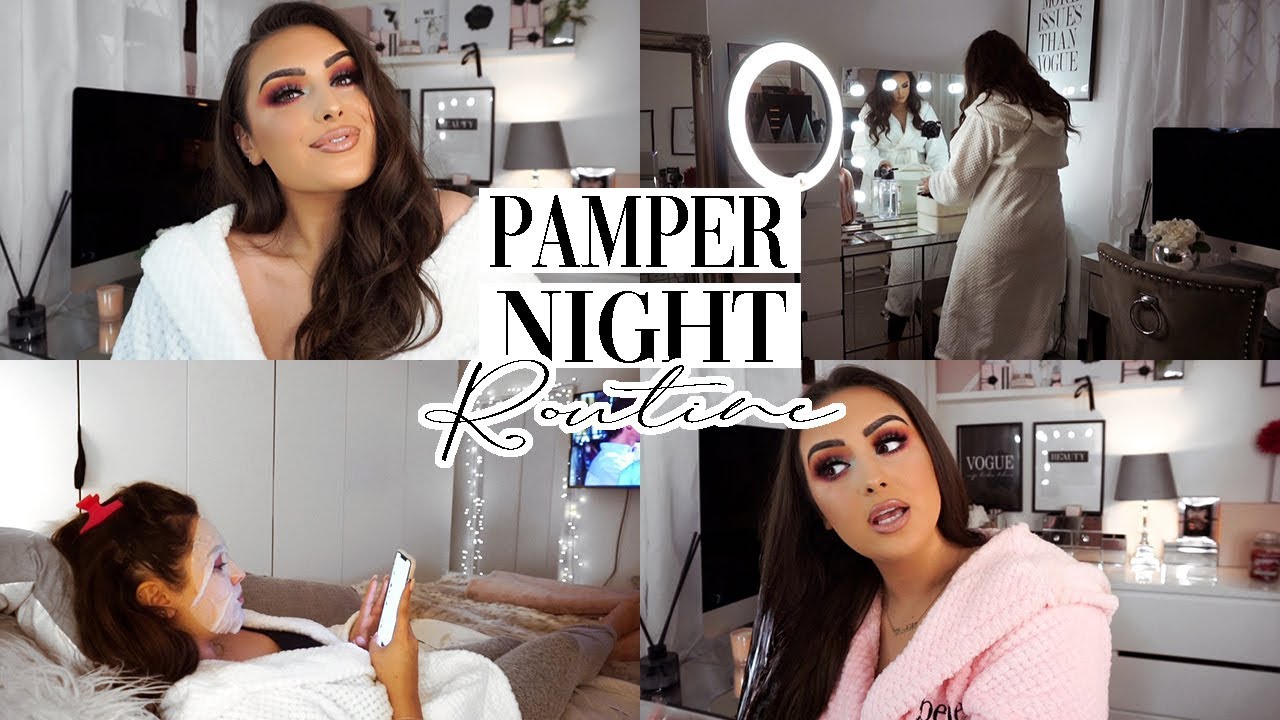 pamper night routine tłumacz