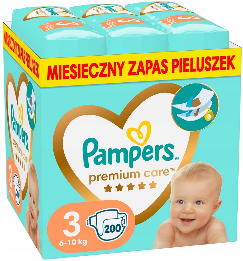 204 sztuk pampers 3