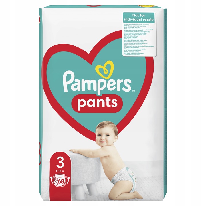 204 sztuk pampers 3