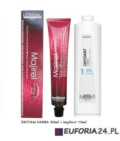 loreal majirel zestaw farba oxydant szampon