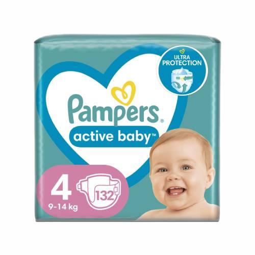 pampers active baby 4 132 szt