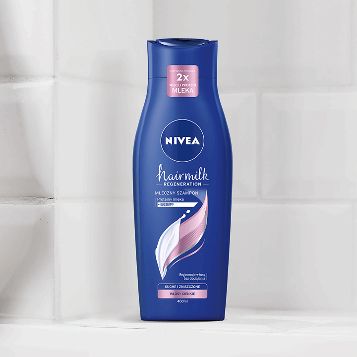 nivea hairmilk mleczny szampon do włosów o cienkiej strukturze