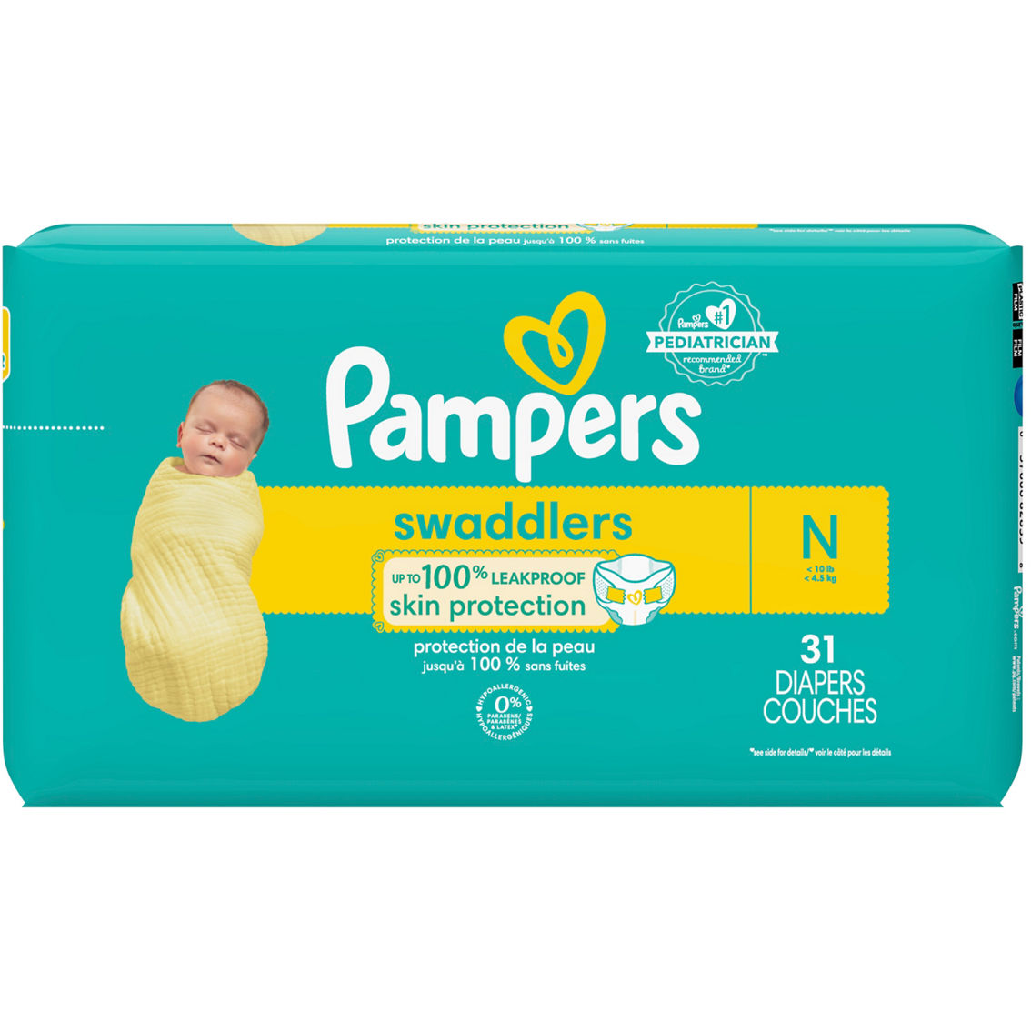 pampers jumbo pack size 0