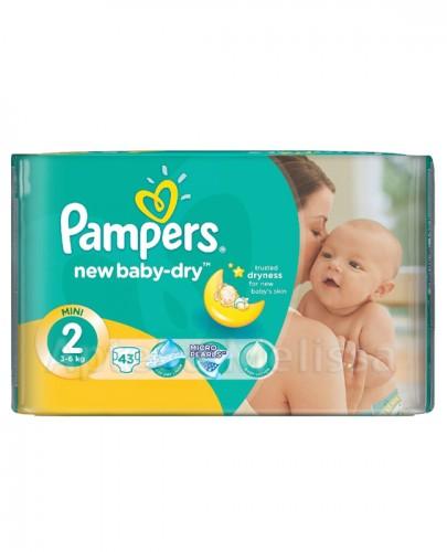 pampers 2 new baby-dry pieluchy 100szt 3-6kg mini