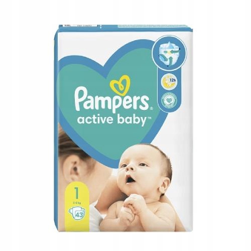 pampers active baby 1 43szt 2-5kg