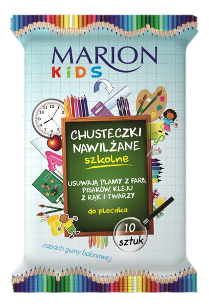 marion chusteczki nawilżane szkolne