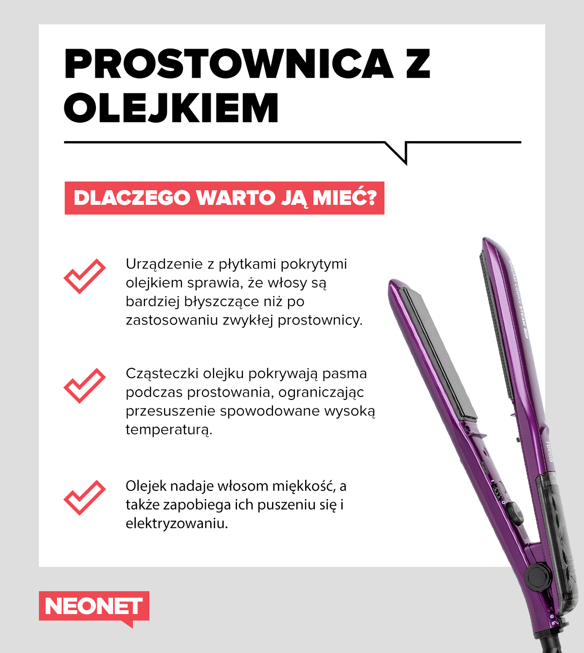 olejek rso prostownica do włosów