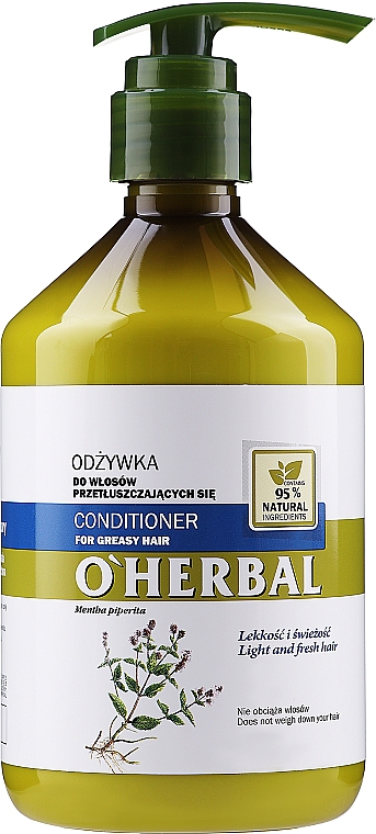 o herbal odżywka do włosów przetłuszczających się