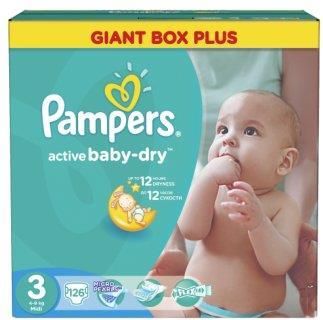 pampers 3 126 sztuk