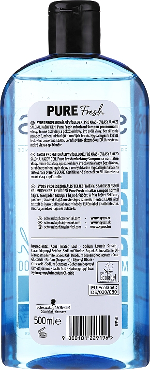 szampon syoss pure volume skład