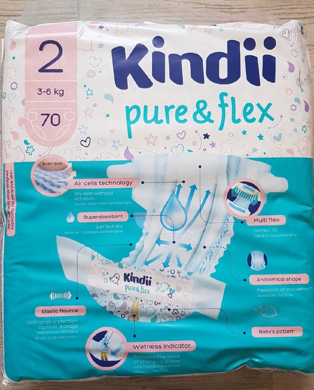 pieluchy kindii 2x