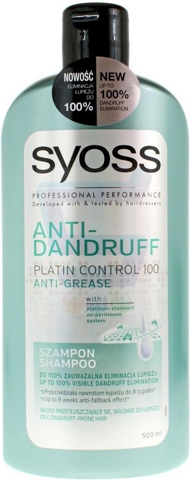 syoss anti-grease anti-dandruff szampon 500 ml cena