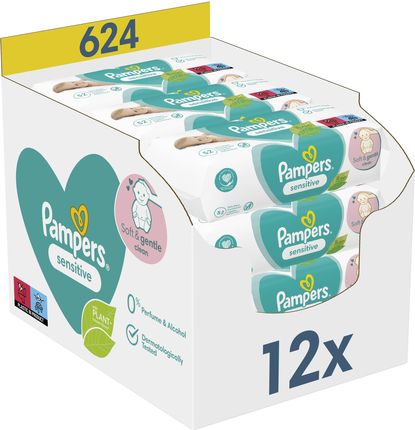 pampers sensitive chusteczki nawilżane 12 szt