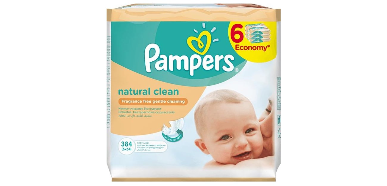 pampers baby fresh chusteczki 6x64 szt