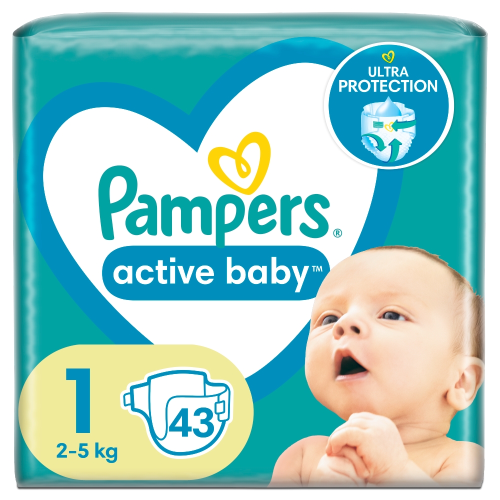 pampers pieluchy 1 43 sztuki