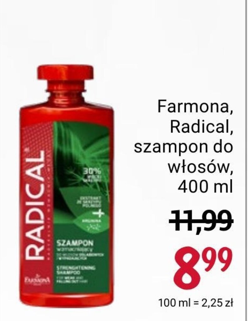 radical szampon rossmann