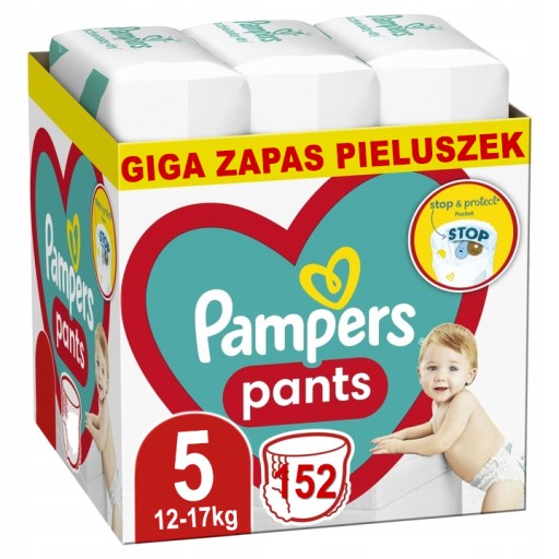 pampers pants zapas pieluchomajtki 5 junior 152 sz