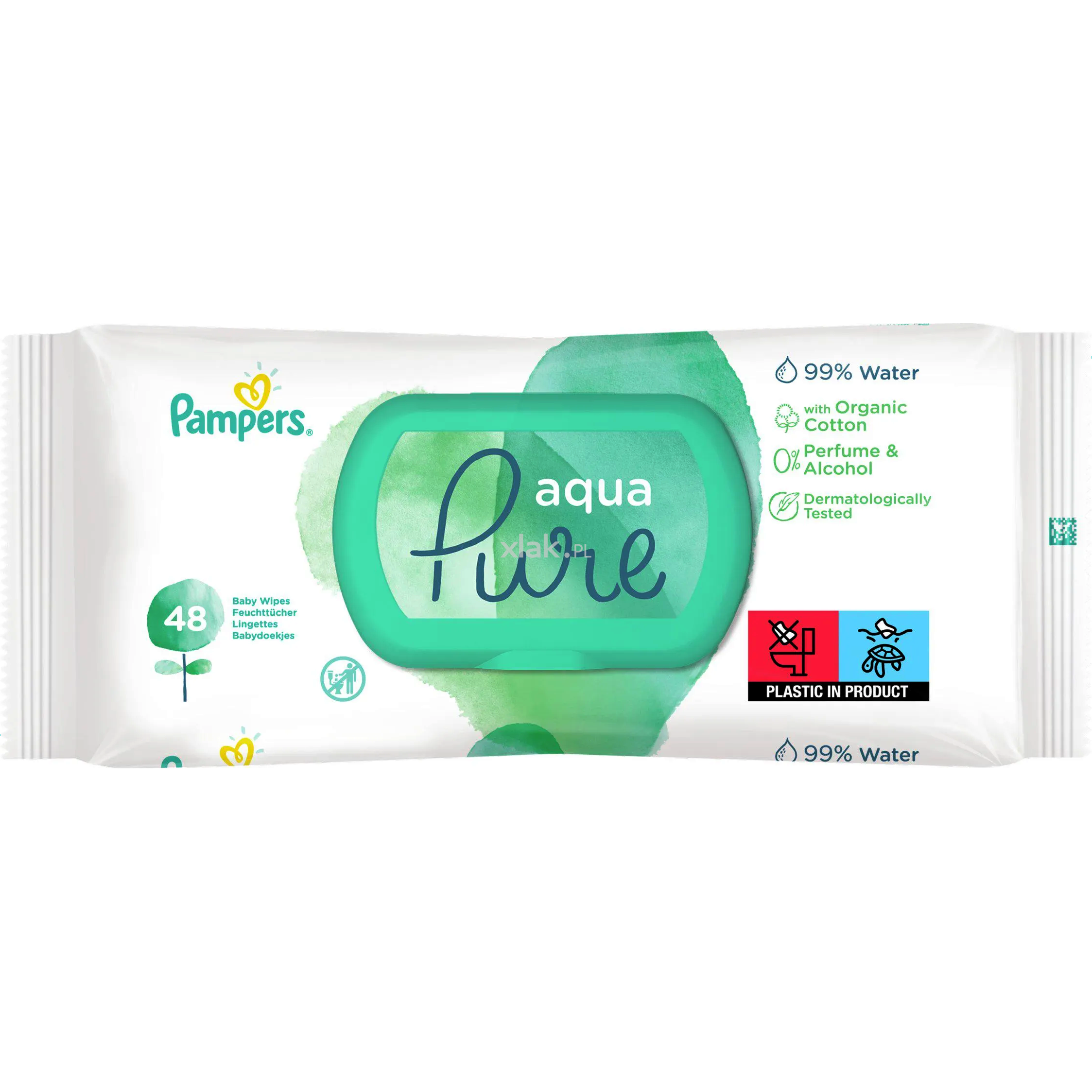 chusteczki dla niemowląt pampers aqua pure