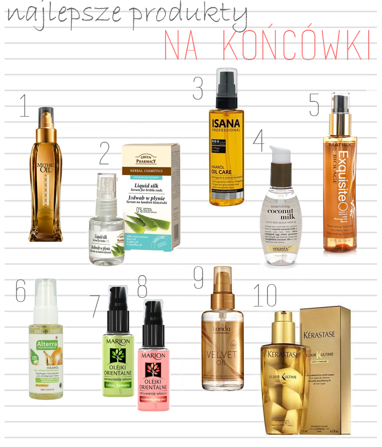 olejek serum do włosów