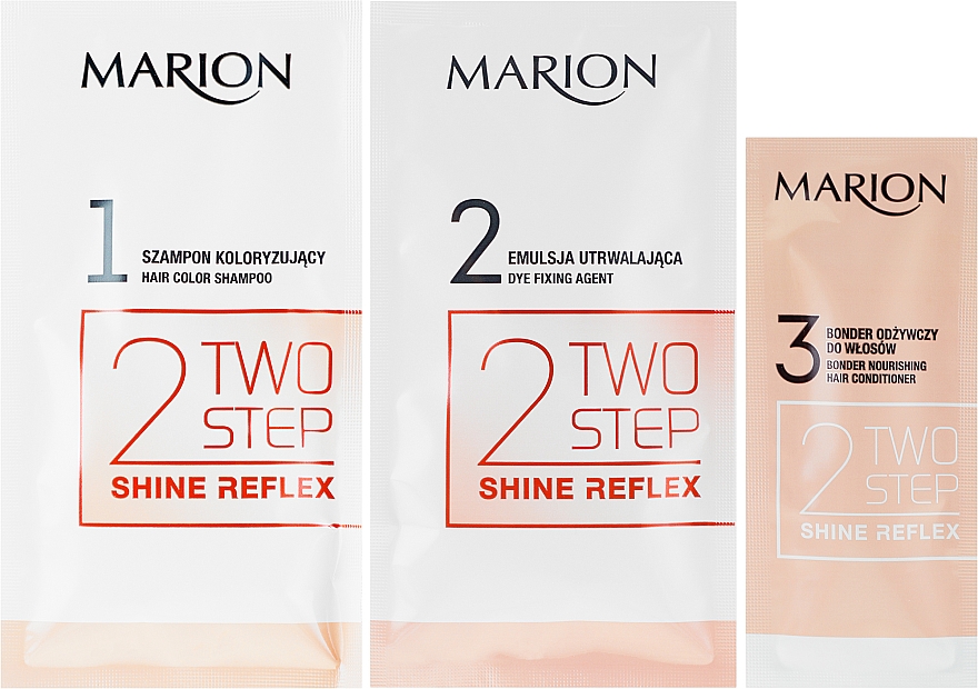 marion szampon koloryzujący two step shine reflex opinie