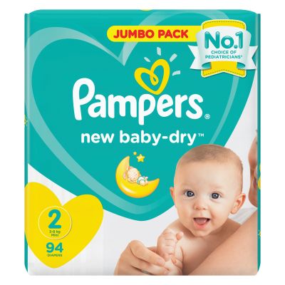 pampers jumbo pack size 2