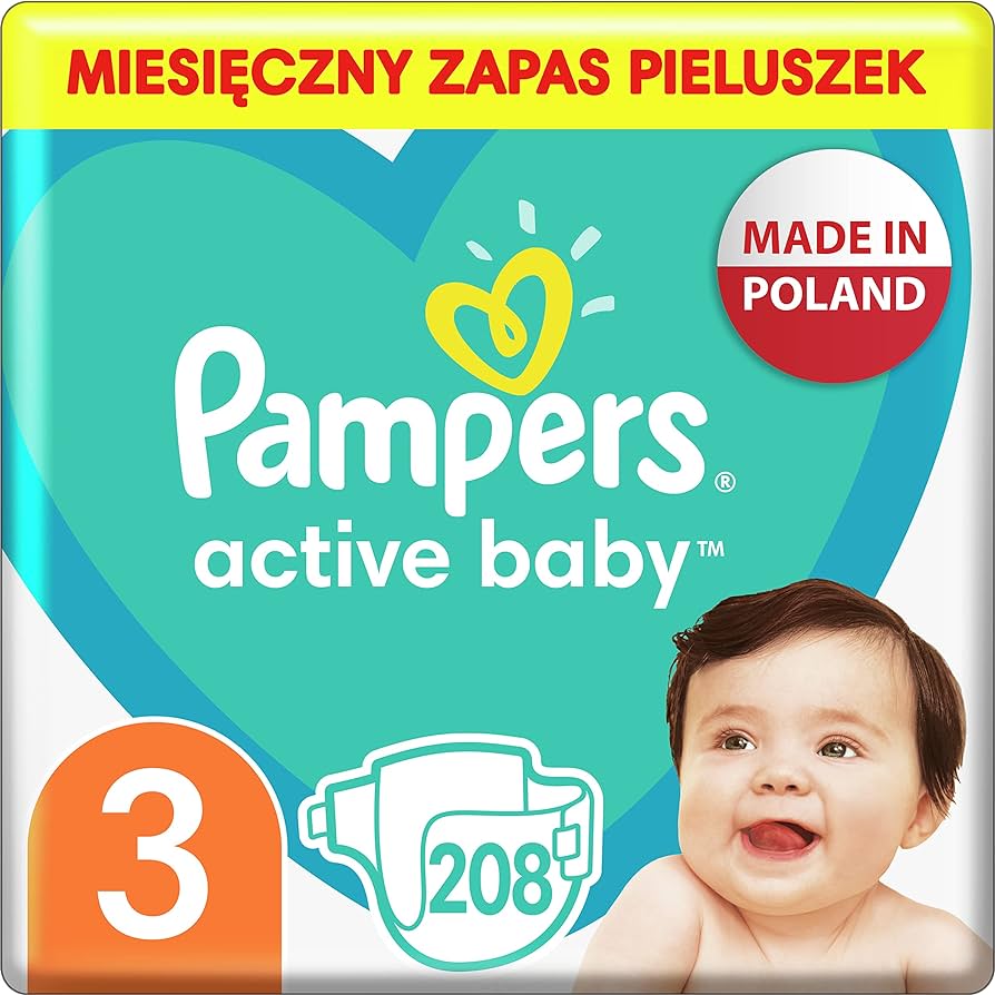 pampers active baby 3 opakowania