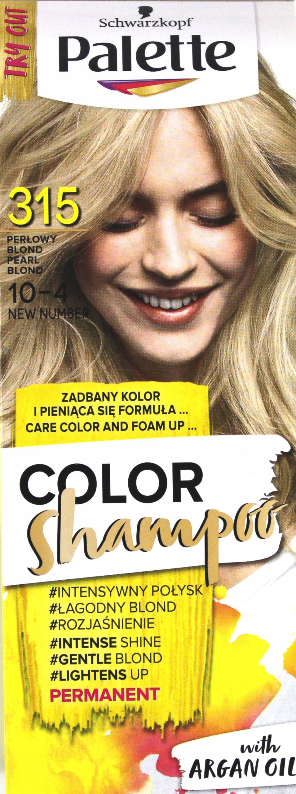 szampon koloryzujący palette perłowy blond