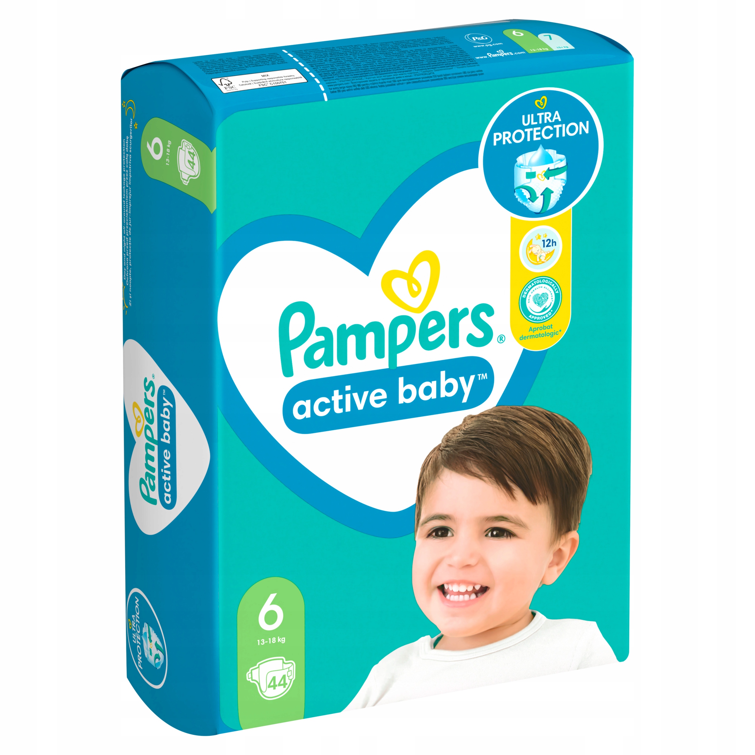 pieluszki pampers active baby dry 6 44szt