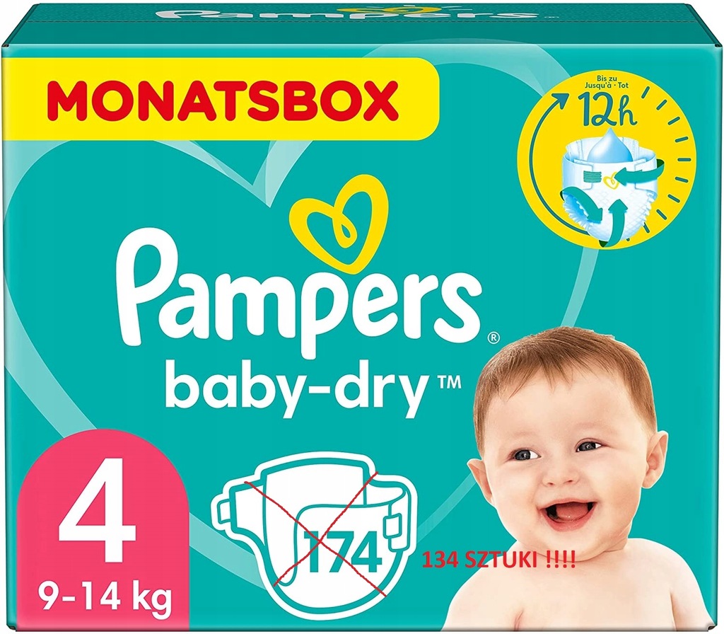 pieluchy pampers 4 allegro